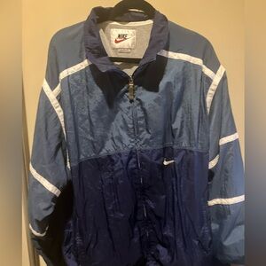 Vintage Nike athletic brand 90s edition full zip windbreaker sports jacket sz XL